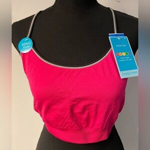 Barely There  Wire Free Active Sport Bra Seamless NWT Size XL Hot pink Women’s